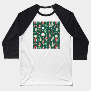 Christmas Tree Patterns! Exclusive Baseball T-Shirt